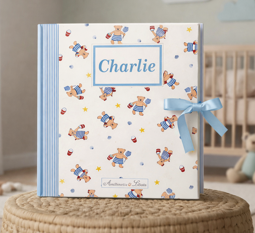 Album photo naissance Ourson bleu