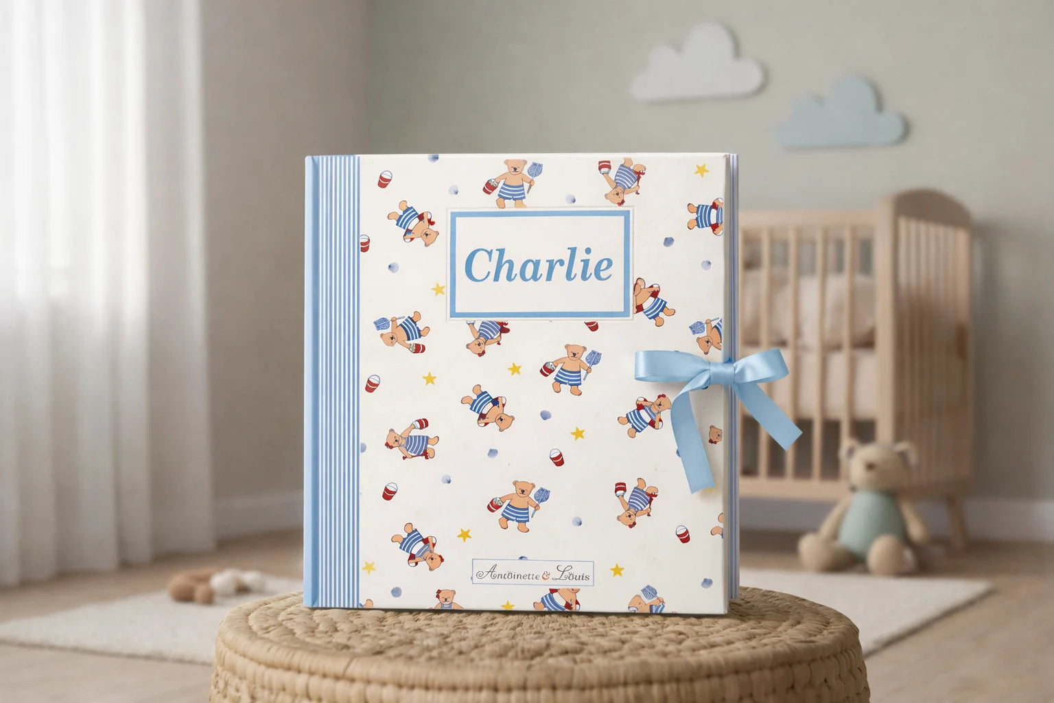 Album photo naissance Ourson bleu