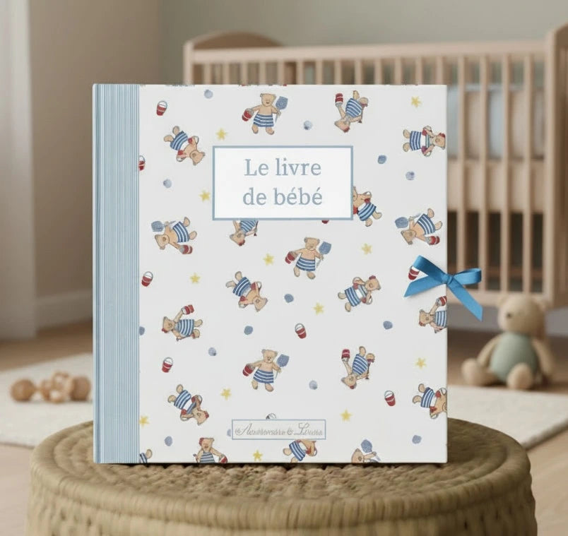Album photo naissance ourson bleu