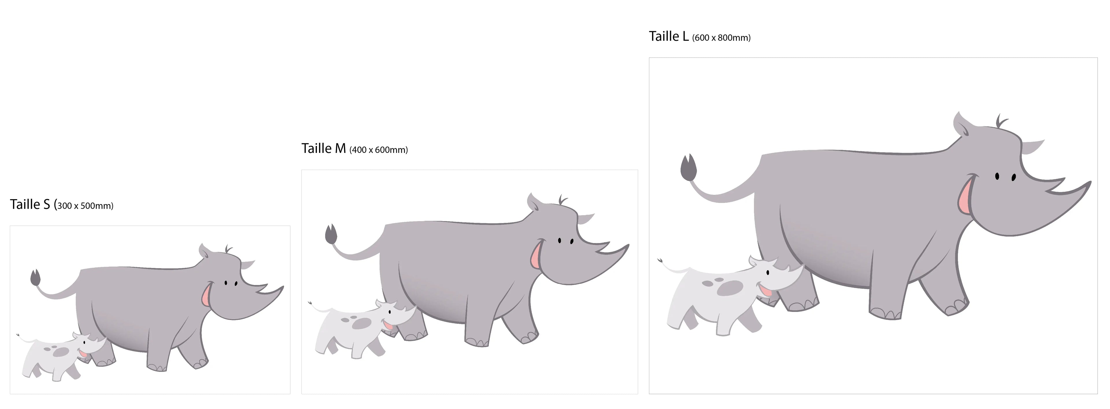 Stickers rhinocéros chambre enfant