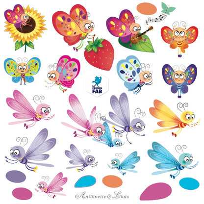 Sticker scrapbooking Papillons &amp; Libellules