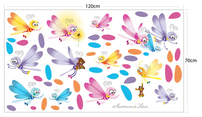 Planche stickers Libellules