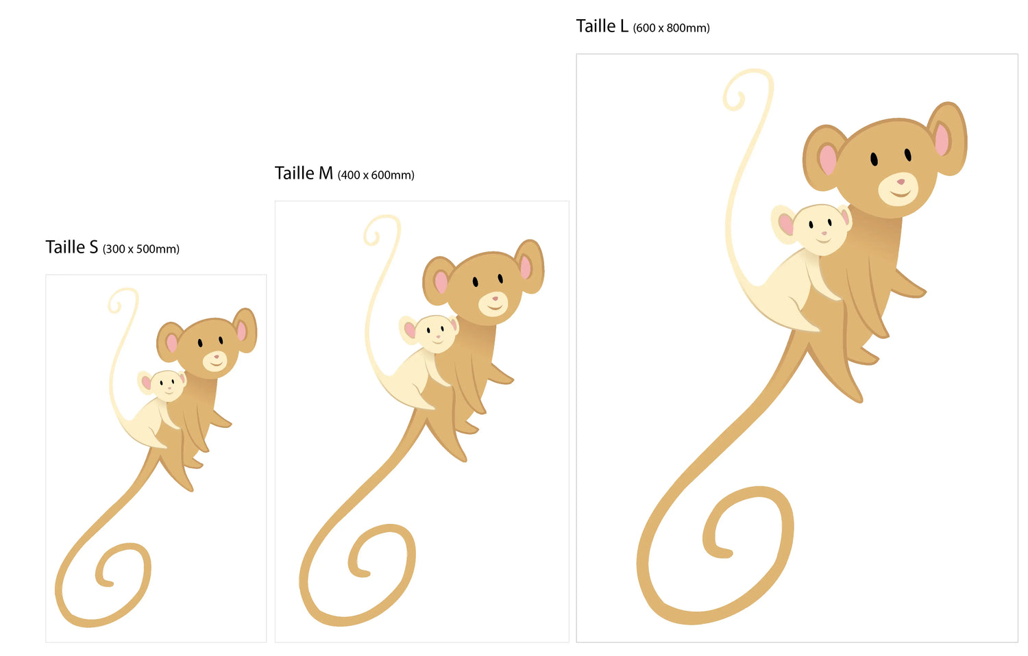 Stickers singe chambre bébé
