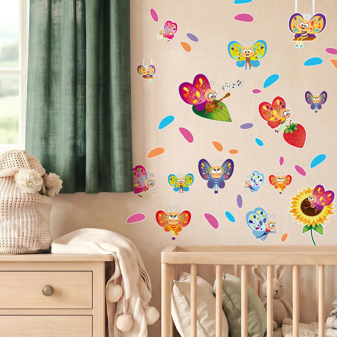 Planche stickers papillons