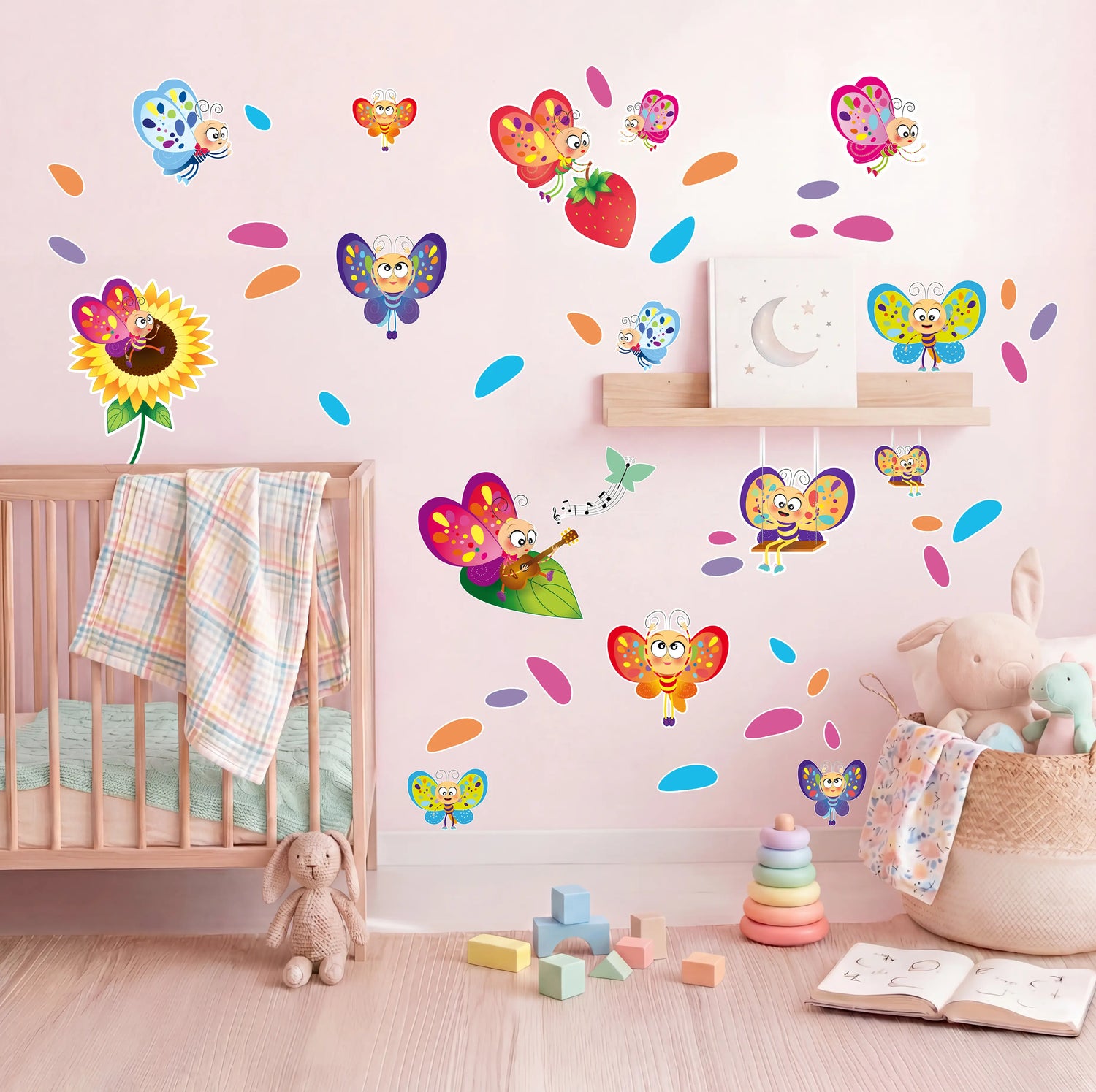 Planche stickers papillons