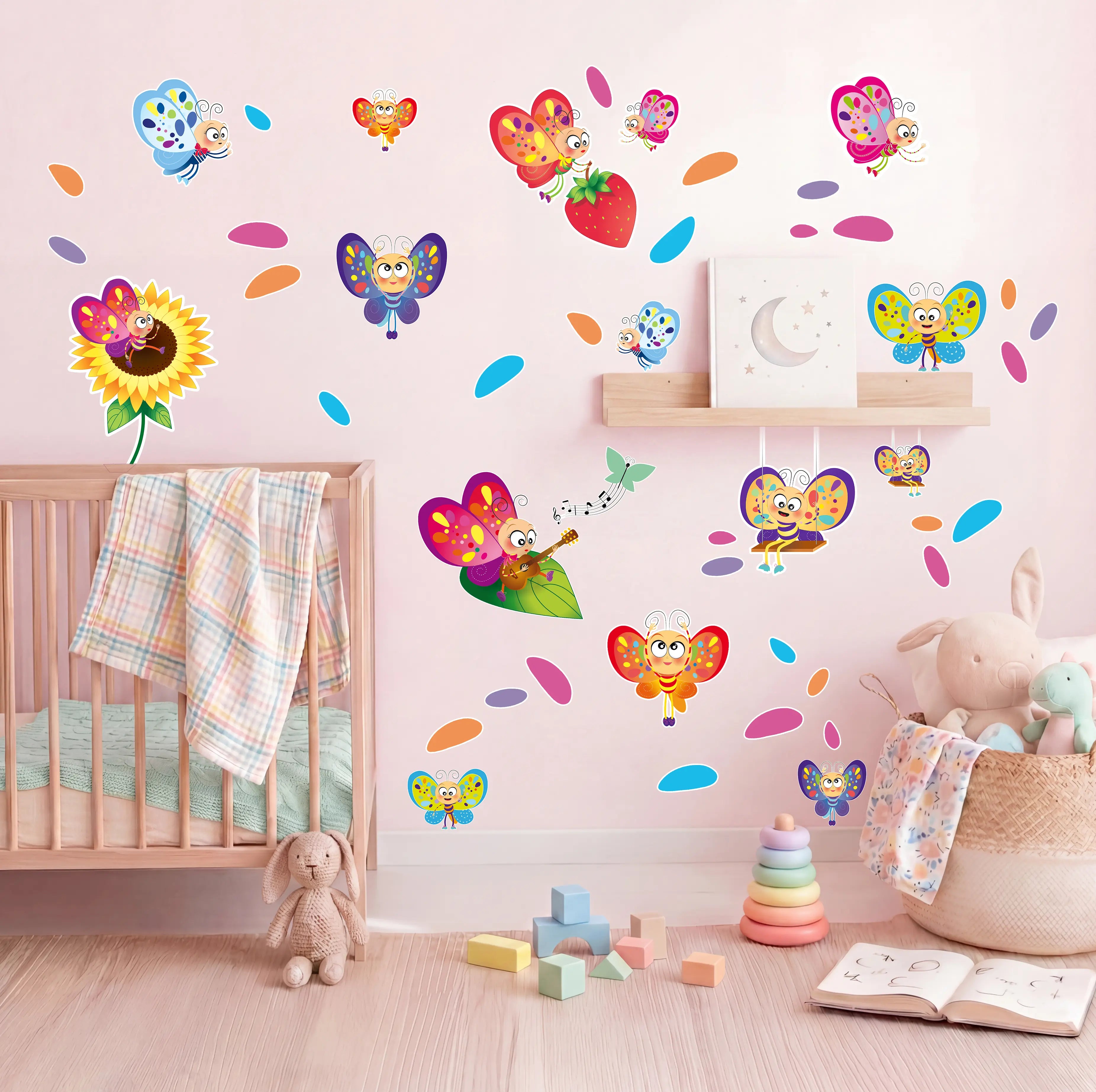 Planche stickers papillons