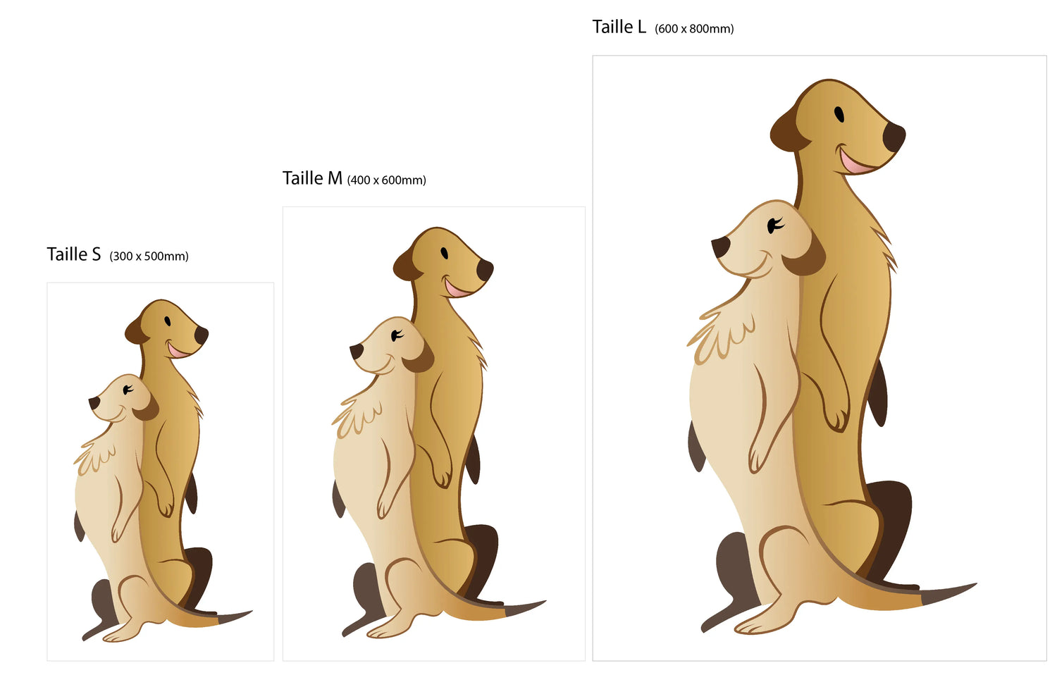 Stickers suricate chambre bébé