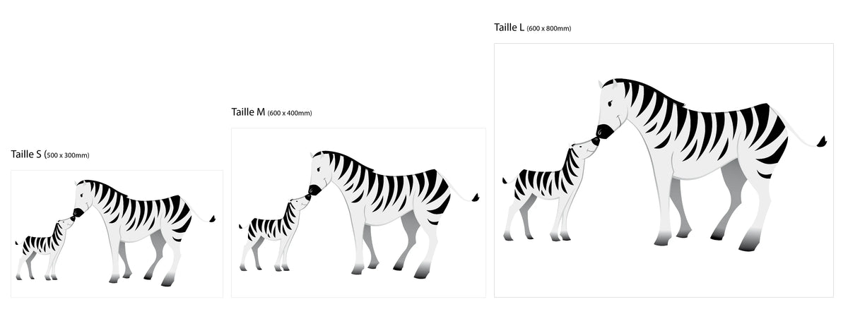 Stickers muraux zèbre pour enfant