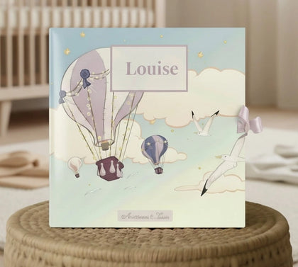 présentation sur support de l'album montgolfière antoinette & Louis