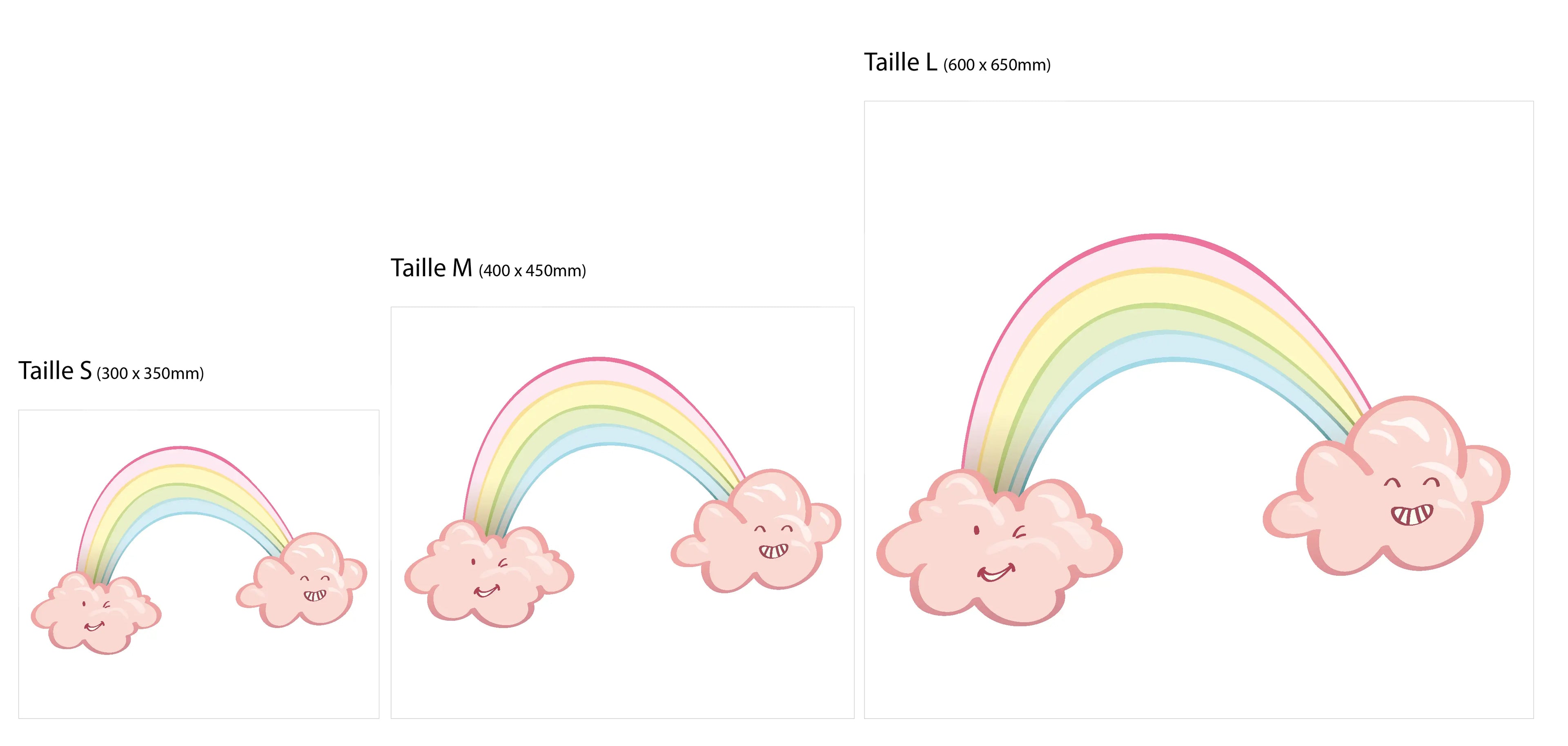Stickers muraux arc en ciel