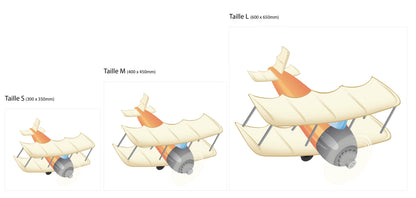 Stickers avion chambre enfant