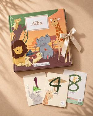 Cartes étapes bébé Jungle