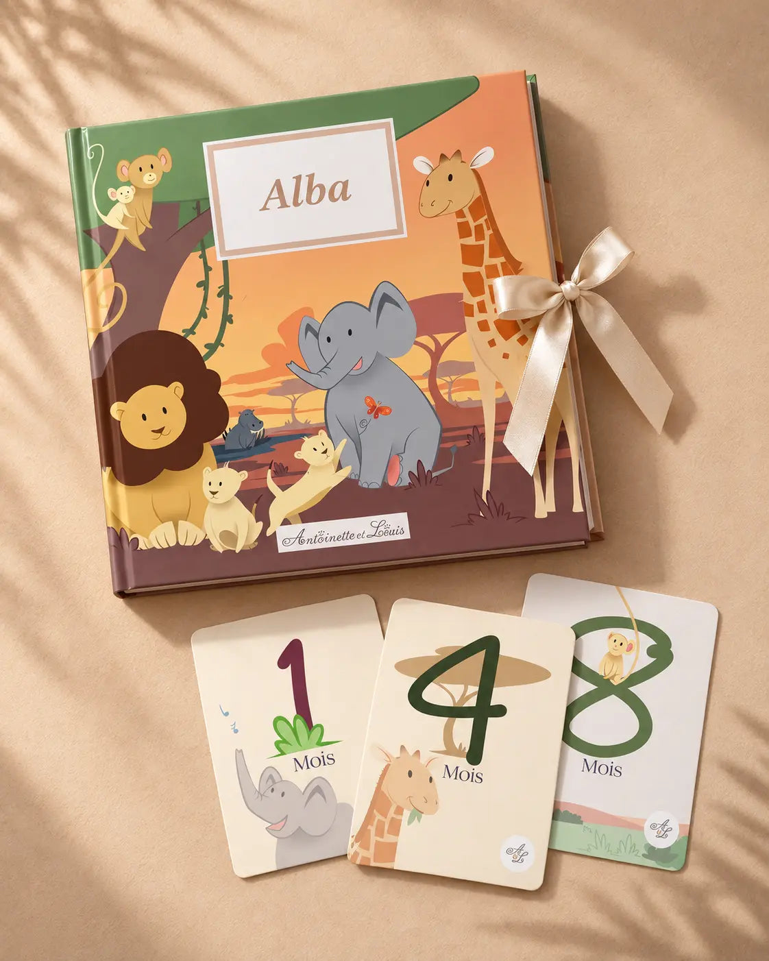 Cartes étapes bébé Jungle