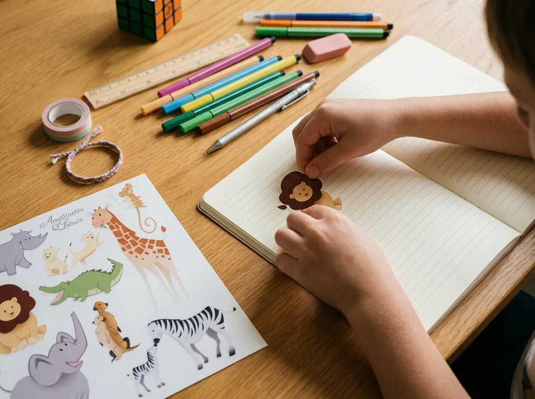 Mini stickers animaux de la jungle scrapbooking