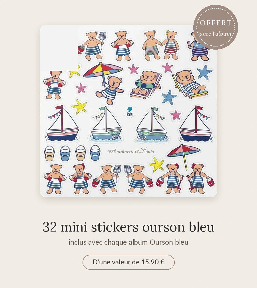 Album photo naissance Ourson bleu