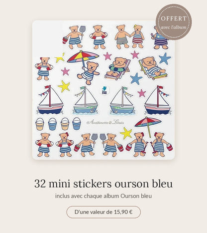 Album photo naissance Ourson bleu