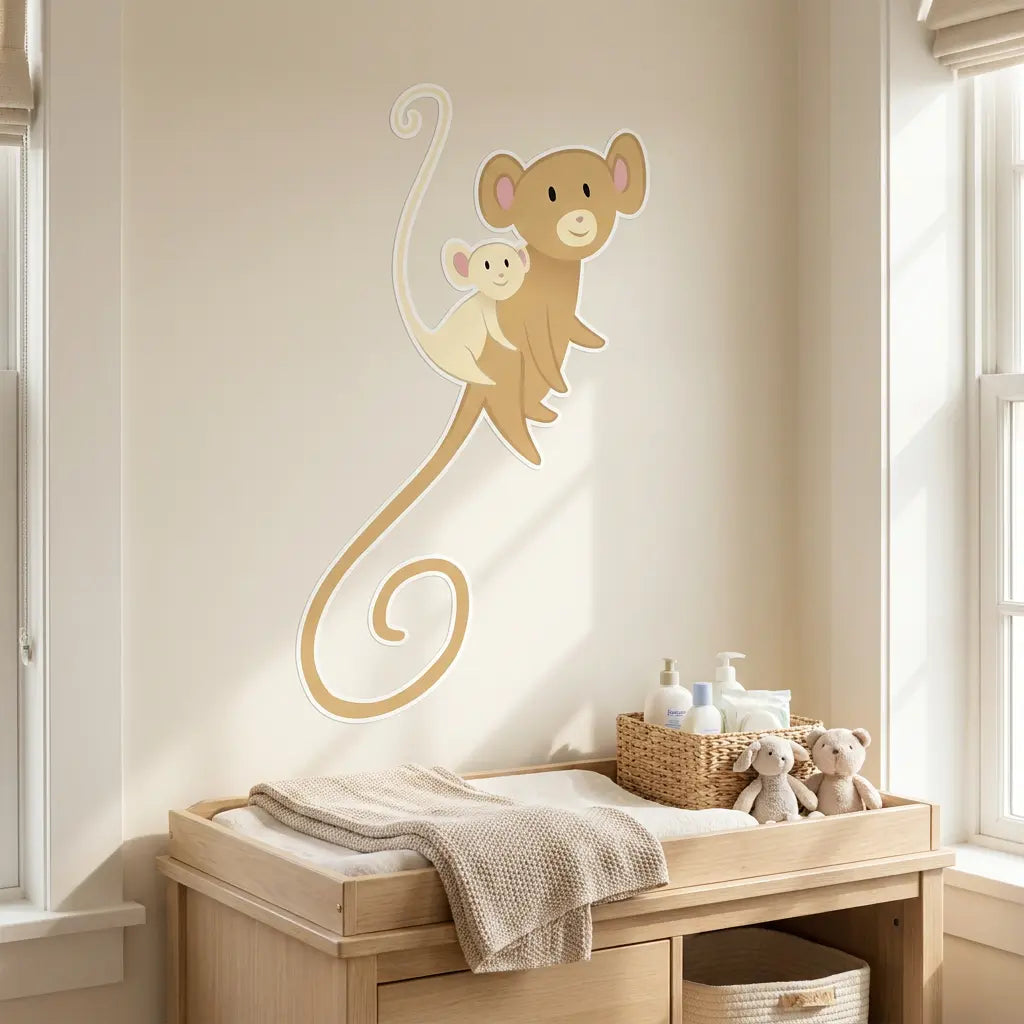 Stickers singe chambre bébé