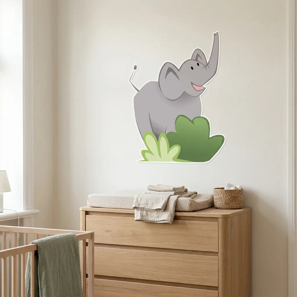 Sticker chambre bébé éléphant