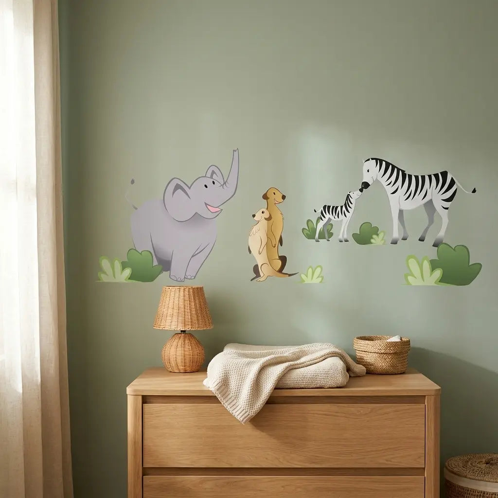 Sticker chambre bébé éléphant