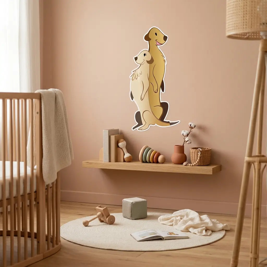 Stickers suricate chambre bébé