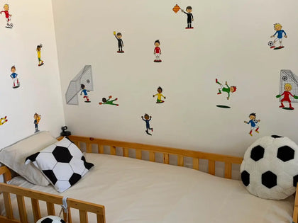 Planche stickers muraux foot enfant