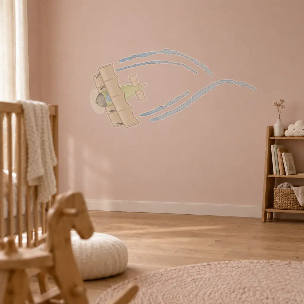 Stickers avion chambre enfant