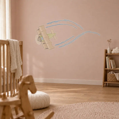 Stickers avion chambre enfant