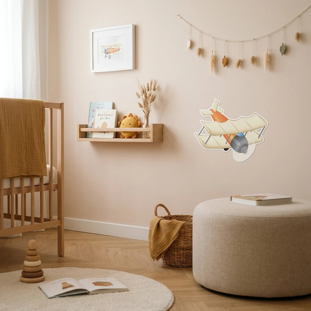 Stickers avion chambre enfant