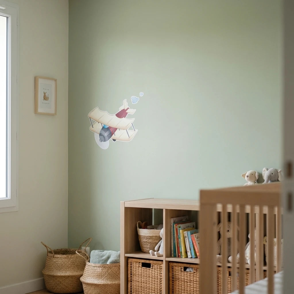 Stickers avion chambre enfant