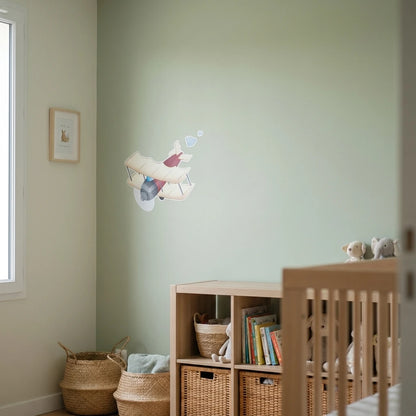 Stickers avion chambre enfant