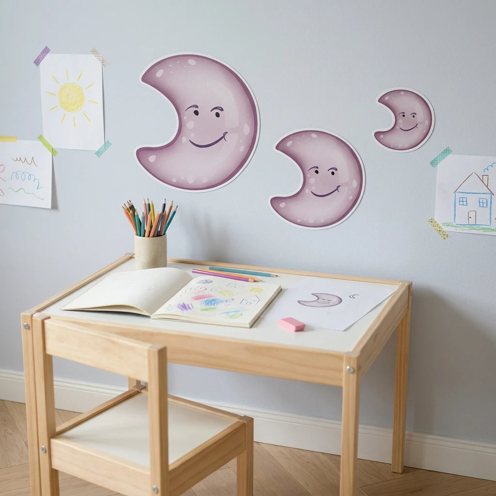 Stickers muraux lune
