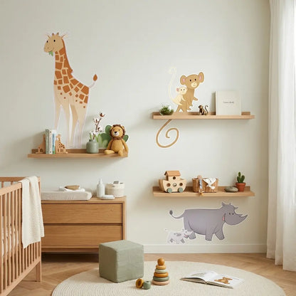 Stickers girafe chambre bébé