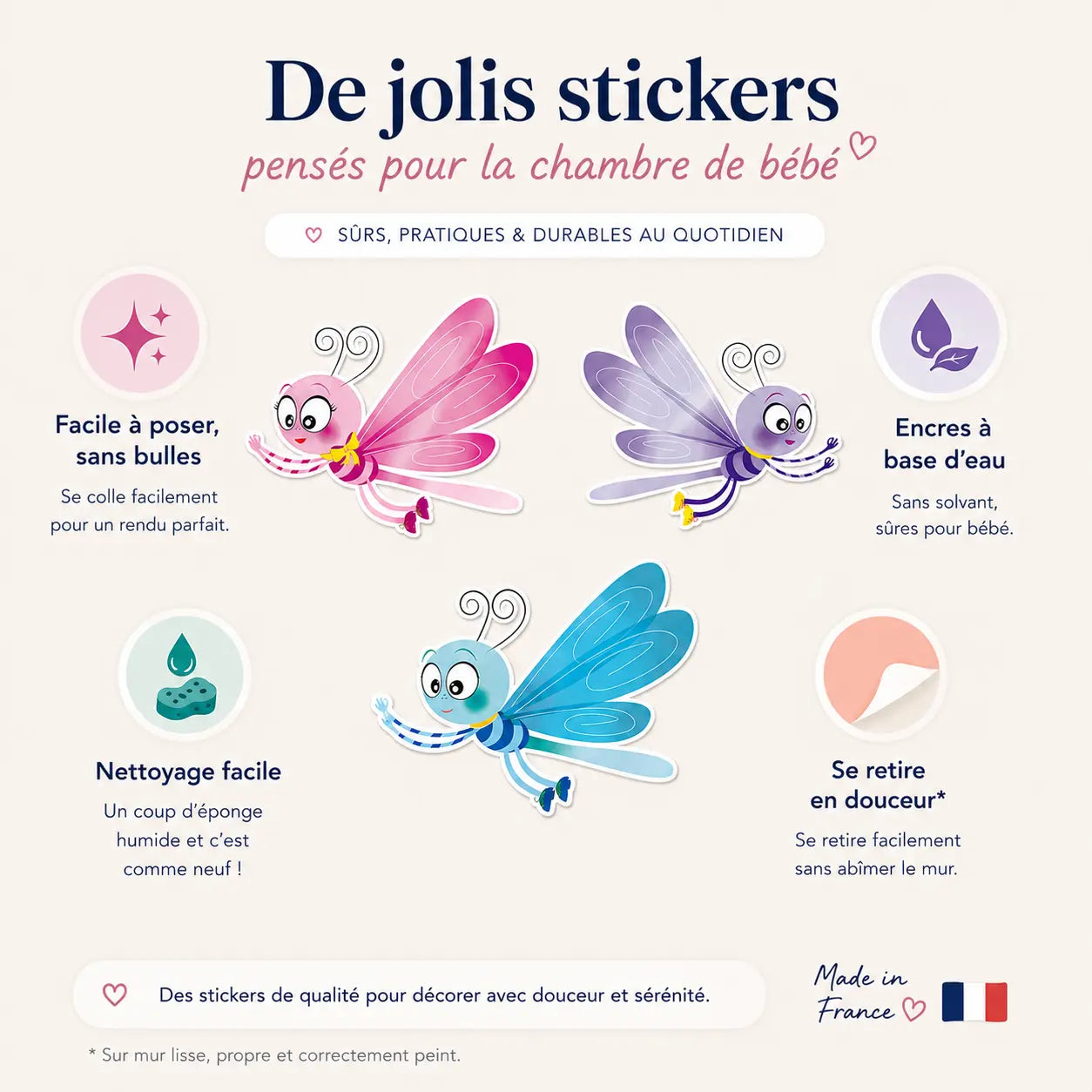 Planche stickers Libellules