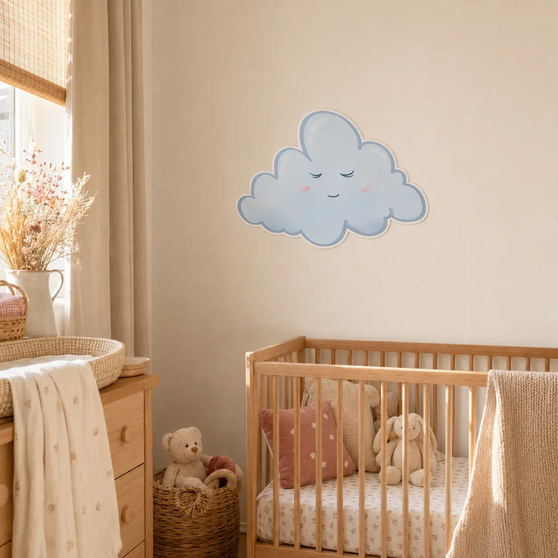 Stickers nuages chambre bébé