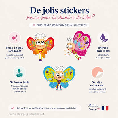 Planche stickers papillons