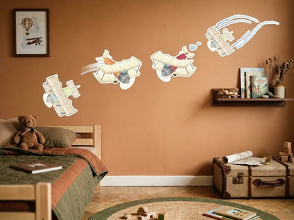 Stickers avion chambre enfant